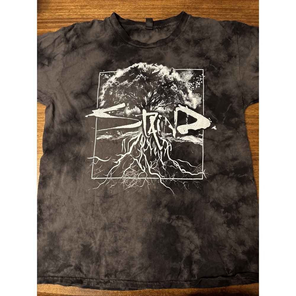 STAIND 2024 North American Tour T Shirt Men's L Tie Dye Double Sided Gildan